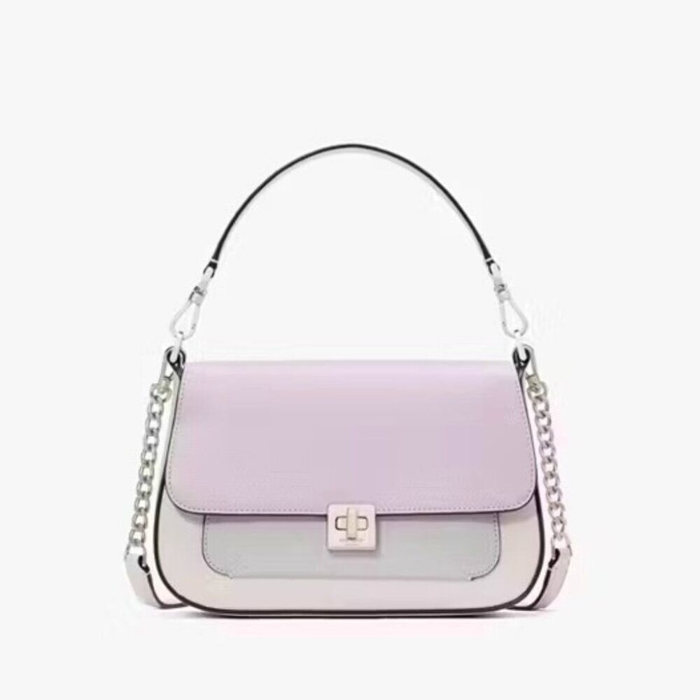 Kate Spade Phoebe Violet Colorblock Small Flap Crossbody